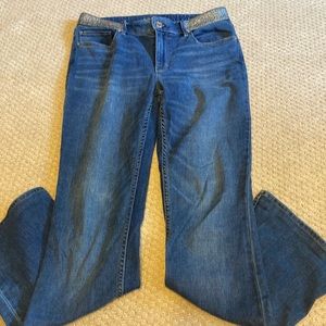 White House Black Market skinny flare